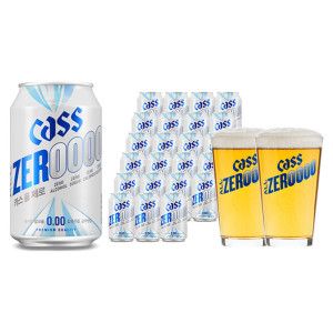 상품 이미지: 카스올제로(0.00) 330ml 24캔 무알콜 맥주맛 음료 알코올ZERO 칼로리ZERO 글루텐 슈가ZERO