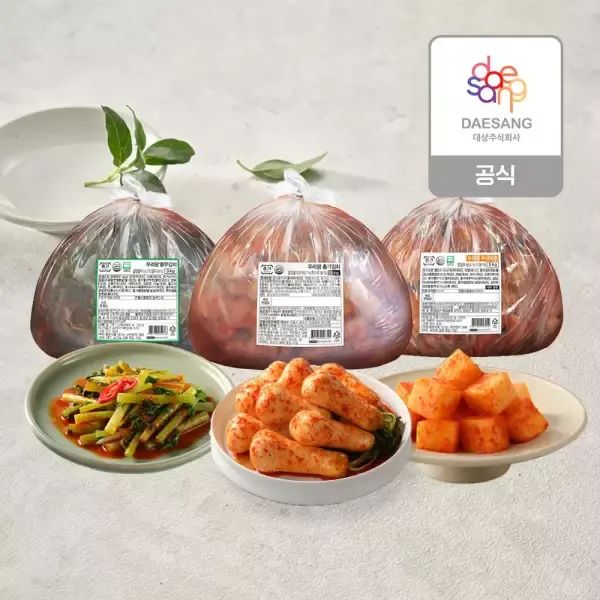 상품 이미지: 종가 우리땅 별미김치 5kg 3종 (총각/열무/무섞박지) 1개 골라담기