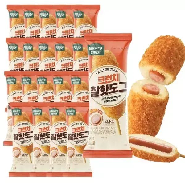 상품 이미지: [내일도착] 올반 크런치핫도그 75g x 20봉