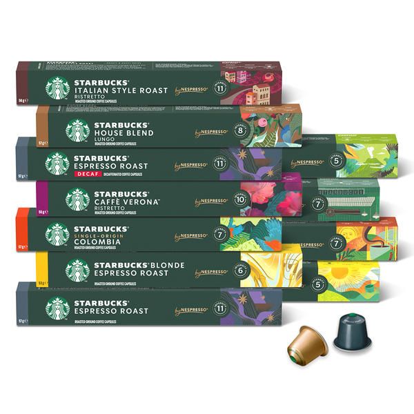 상품 이미지: 해외스타벅스 네스프레소 호환 총 100 캡슐 골라담기 (13종/10세트/신규 맛 입고)