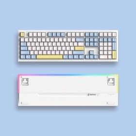 상품 이미지: SPM PL108W 목새 풀배열 유무선 저소음 기계식 키보드 사무용 베이비 블루