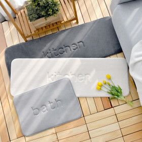 상품 이미지: 디유 극세사 폭신 메모리폼 주방 매트 거실 쇼파 욕실 (3컬러) 발매트1p+1p / 주방매트1P