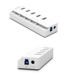 상품 이미지: UH505 USB허브 고속 USB3.0 4포트 충전 1포트 절전형