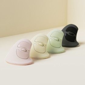 상품 이미지: 레트로 무소음 인체공학 손목보호 USB 무선 버티컬 마우스 ONMSC-01
