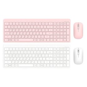 상품 이미지: 에이투 KM385 저소음 무선 키보드 마우스 세트 수신기 인체공학 사무용 업무용 휴대용