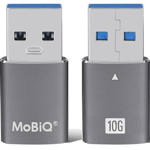 상품 이미지: 모비큐 A 타입 USB 3.2 to C타입 변환 OTG 10Gbps 고속 젠더 스페이스 그레이
