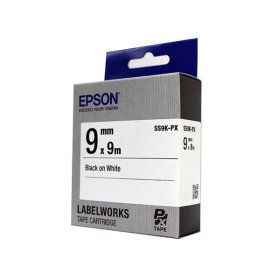 상품 이미지: 엡손 라벨테이프 SS9K-PX 9mm 흰색바탕 검정글씨