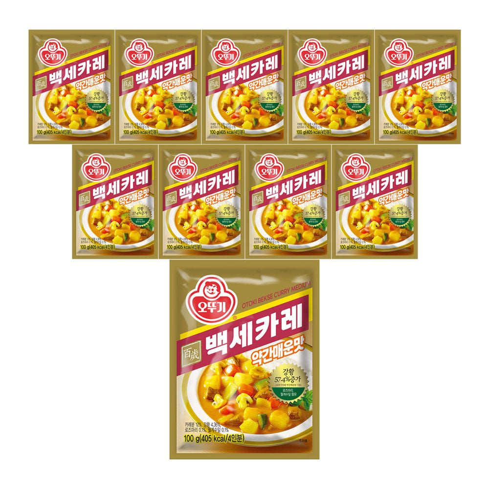 상품 이미지: 오뚜기 백세카레 약간매운맛, 100g, 10개