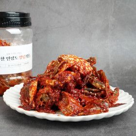 상품 이미지: (역대급특가) 일품미식 살 꽉찬 연평도 양념게장 1kg / 탱탱한 꽃게살에 맛있게 매운 밥도둑