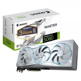 상품 이미지: GIGABYTE AORUS 지포스 RTX 5080 MASTER ICE D7 16GB 피씨디렉트