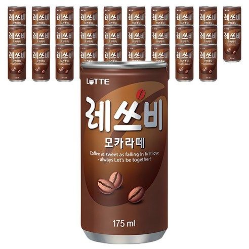 상품 이미지: 레쓰비 모카라떼, 175ml, 30개