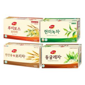 상품 이미지: 동서 전통 차 세트 티백 4종 400포 (둥굴레차+루이보스+보리차+녹차)