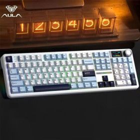 상품 이미지: Aula 독거미 아우라 F108 pro 유무선 기계식 키보드 풀배열 디스플레이