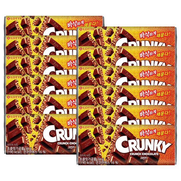 상품 이미지: 롯데웰푸드 판크런키, 34g, 12개