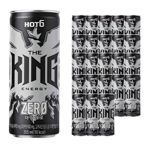 상품 이미지: 핫식스 더킹 제로, 24개, 355ml