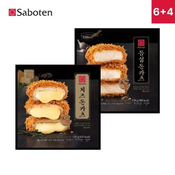 상품 이미지: 사보텐 일본 정통 수제 돈까스 등심 6팩+치즈 4팩