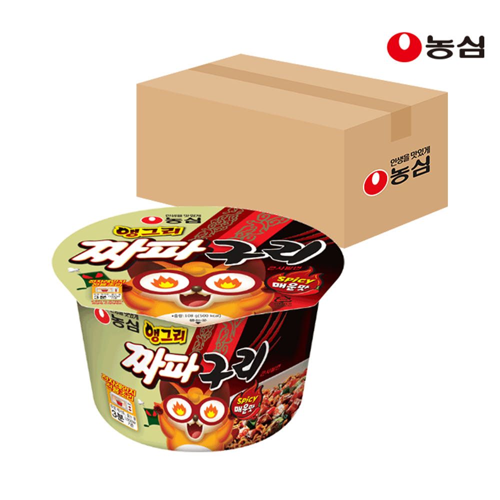 상품 이미지: 농심 앵그리짜파구리 큰사발 (108g X 16개)