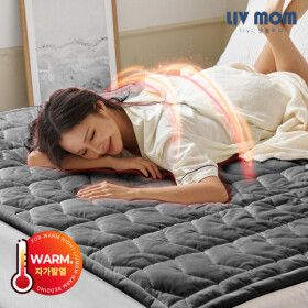 상품 이미지: 자가발열 보온유지 발열솜 극세사 패드 웜매트 고정밴드 매트리스 커버