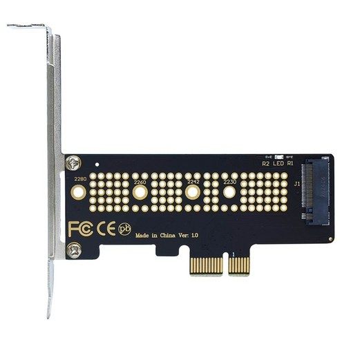 상품 이미지: PCIe NVME SSD 어댑터 M.2 확장 카드 PCI-E 4.0 변환 컨버터 확장카드 브라켓 메인보드용