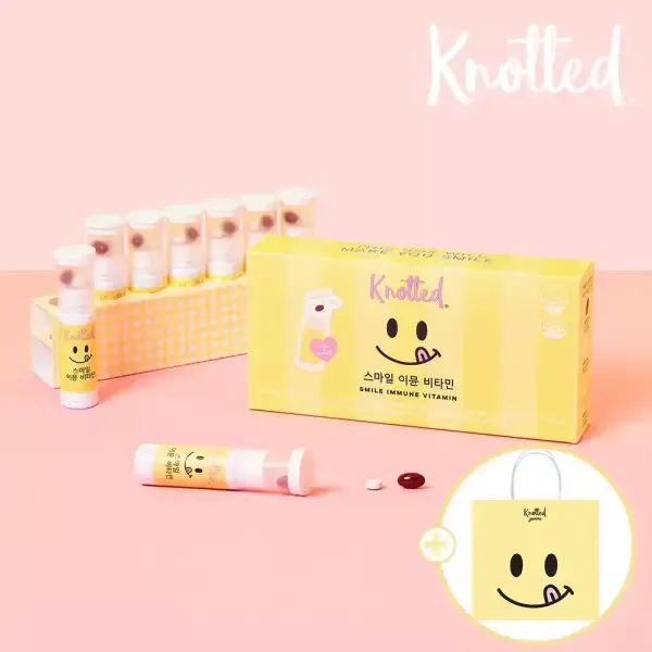 상품 이미지: [내일도착] 노티드 스마일 이뮨 멀티 비타민 1박스 +쇼핑백