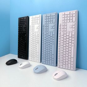 상품 이미지: 저소음 무선 키보드 마우스 세트 키스킨 포함