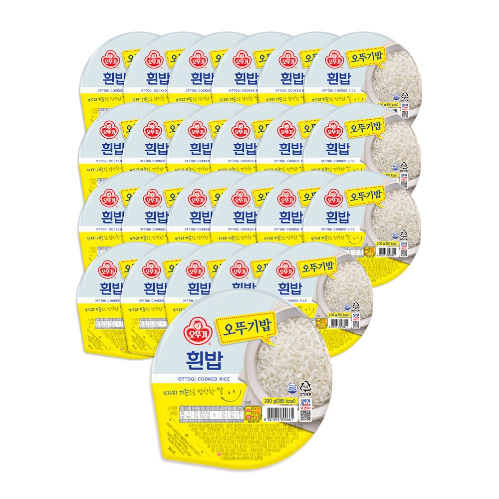 상품 이미지: 오뚜기 맛있는 오뚜기밥 흰밥 200g, 24개