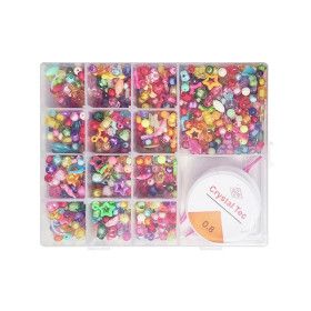 상품 이미지: 알록달록 구슬꿰기 혼합세트 비즈공예 만들기재료 팔찌 목걸이 선물