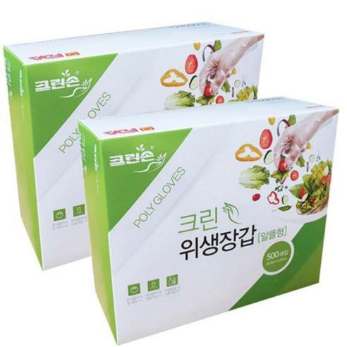 상품 이미지: 크린손 크린 위생장갑 알뜰형, 500개입, 1개