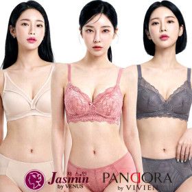 상품 이미지: (20%쿠폰) 비너스 브라 팬티 세트 빅사이즈 A B C D E F 컵 노와이어 홑겹 브래지어 여자 여성 속옷 비비안