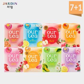 상품 이미지: 쟈뎅 아워티 프리미엄 과일티 8종 모음전/오렌지 자몽 블랙티/레몬 얼그레이티 외 7박스 구매시 1박스 증정