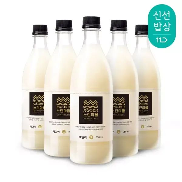 상품 이미지: 배상면주가 무아스파탐 느린마을막걸리 750ml x 5입
