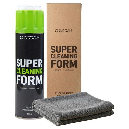 상품 이미지: 차싹 슈퍼클리닝폼 올인원패키지 + 극세사타월, 550ml, 1세트
