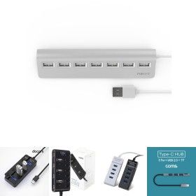 상품 이미지: 무전원 멀티 USB허브 7포트 무선랜 키보드 마우스 PC/유에스비허브/USB/허브/포트/분배기/분배/충전