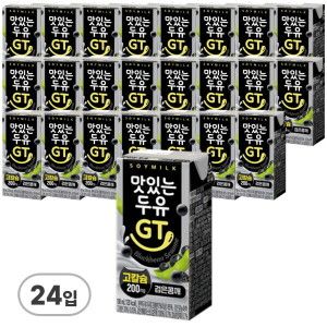 상품 이미지: 남양유업 맛있는 두유 GT 고칼슘 검은콩깨 190ml 24입