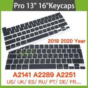 상품 이미지: 맥북 프로 레티나 A2141 A2289 A2251 용 키보드 키 캡 미국 영국 러시아 스페인 프랑스 2019 2020 년 13