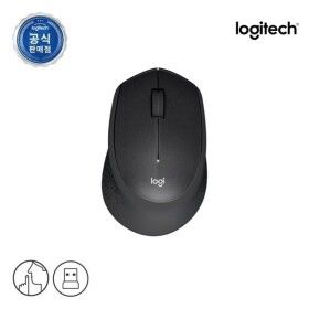 상품 이미지: 로지텍코리아 공식 로지텍 M331 무소음 무선마우스 블랙 스마일캐쉬 1% 지급