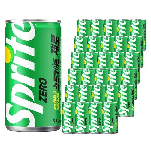 상품 이미지: 스프라이트 제로 사이다, 190ml, 30개
