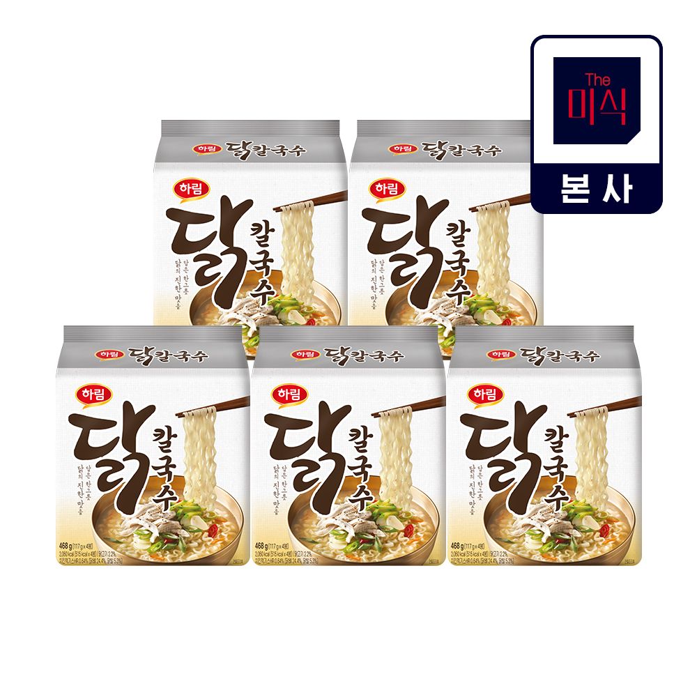 상품 이미지: 하림 닭칼국수 116g x 4개, 5번들