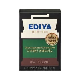 상품 이미지: (이디야커피) 이디야 스틱커피 디카페인 아메리카노 20T