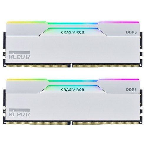 상품 이미지: ESSENCORE KLEVV DDR5-6000 CL30 CRAS V RGB 화이트 패키지 서린 (32GB(16Gx2))
