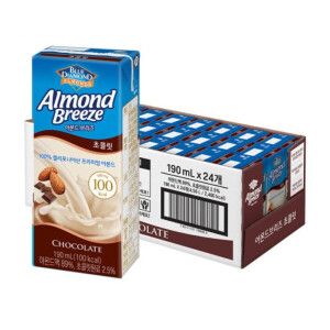 상품 이미지: 매일 아몬드 브리즈 초콜릿 190ml x 24팩 뉴트리 플러스 프로틴 선택