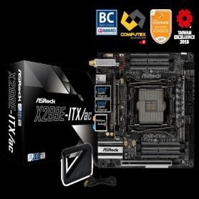 상품 이미지: ASRock X299E-ITX/ac 미니 소형 ITX 마더보드 DDR4 인텔 LGA 2066 지지대 i9-9940X 9800X cpu PCI-E 3.0 M.