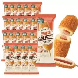 상품 이미지: [내일도착] 올반 크런치핫도그 75g x 20봉