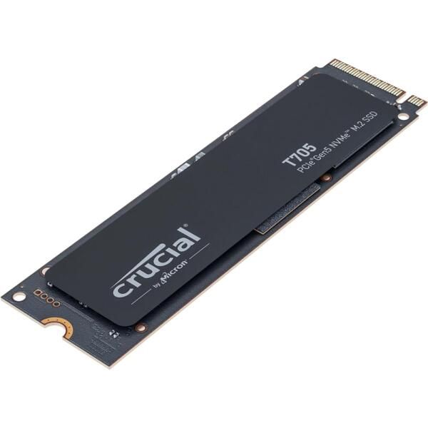 상품 이미지: Crucial 2024 T705 2TB PCIe Gen5 NVMe M.2 SSD - 최대 14,500MB/s - 게임 준비 - 내부 솔리드 스테이트 드라이브(PC) - +1mo Adobe CC - CT2000T705SSD3