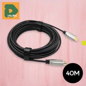 상품 이미지: 초고속 광HDMI케이블40M 모니터연결선 UHD케이블 전송 고화질 커넥터 플러그 오디오 비디오 디지털