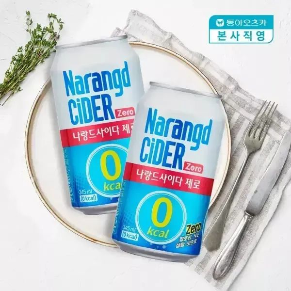 상품 이미지: [혜택 가10,900원] 나랑드사이다 345ml CAN 1박스 (총24입)