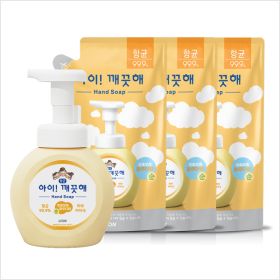 상품 이미지: 아이깨끗해 핸드워시 순향 본품 용기 250ml 본품 용기 1개+200ml 리필 3개