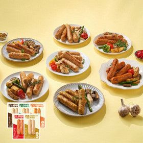 상품 이미지: 육식토끼 닭가슴살 소시지 80g 5종 혼합 20팩(10팩+10팩)