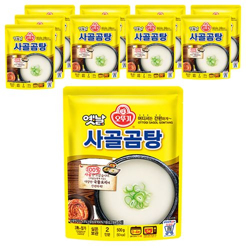 상품 이미지: 오뚜기옛날 사골곰탕, 500g, 10개