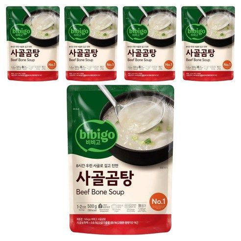 상품 이미지: 비비고 사골곰탕, 500g, 5개